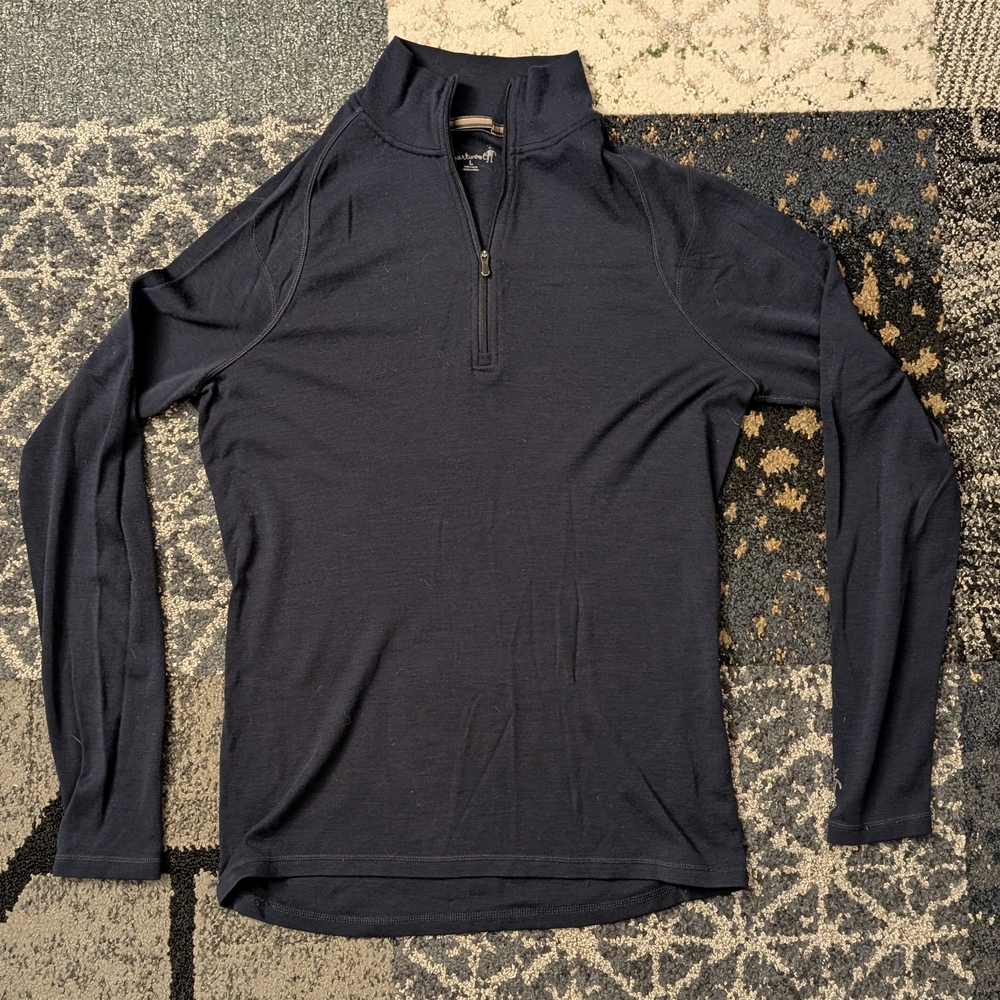 Navy Blue Quarter-Zip Pullover